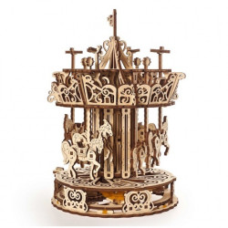 Karuzela - model mechaniczny do składania - fornir - 305 elementów - Ugearsmodels 70129