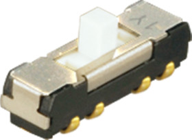 Slide switch, On-On-On, 2 pole, straight, 200 mA/12 VDC, CL-SB-23A-02