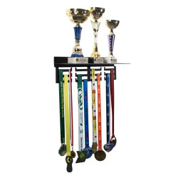 Wieszak na medale + półka na puchary komplet 40cm