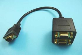 SVGA WT.HDB15M-&gt;2xGN.HDB15F 0,3mb