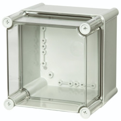 Obudowa ogólnego użytku Poliwęglan szerokość zew. 190 mm długość zew. 180 mm wys. zew. 190 mm Fibox IP65 Szary