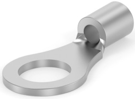 Uninsulated ring cable lug, 0.3-1.42 mm², AWG 22, 5 mm, metal, 34112
