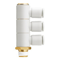 Złączka pneumatyczna Wciskane 10 mm Wciskane 10 mm SMC Złączka kolankowa R 3/8 męskie