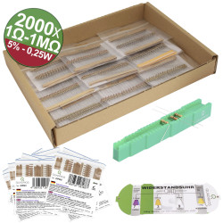 Quadrios 23P127 Carbon film resistor Axial lead 0.25 W 5 percent 2000 pcs