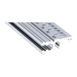 Poręcz szafy, typ: Szyna pozioma, Aluminium wytłaczane