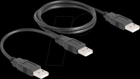 80000 USB 2.0 cable Type-A to 2 x Type-A 70 cm