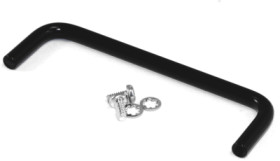 Handle, straight, aluminum, (W x H x D) 80 x 25 x 5 mm, black, 1427G2BK