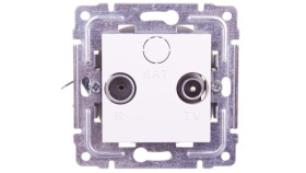 Dante Gniazdo Antenowe Rtv Końcowe Białe 450473