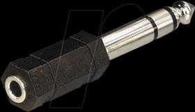 AC 9 6.3 mm jack plug to 3.5 mm socket