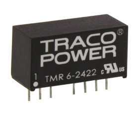 Przetwornica DC-DC, 6W, Uwe 18 → 36 V DC, Uwy ±12V dc, Iwy ±250mA, TRACOPOWER