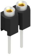 Socket header, 2 pole, pitch 2.54 mm, straight, 10041002