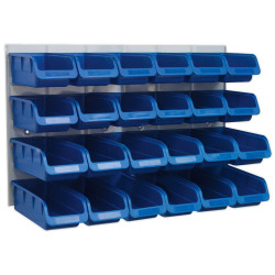 Sealey TPS131 Bin &amp; Panel Combination 24 Bins - Blue