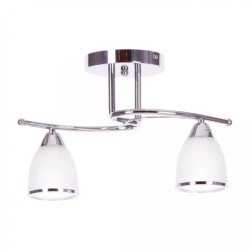 Lampa sufitowa w klasycznym stylu SAMIRA chromowana, szklane klosiki K-JSL-8090/2 CHR Kaja Lighting