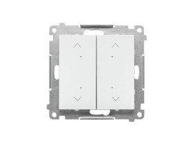 SIMON 55 Wyłącznik zwierny przycisk żaluzjowy podwójny elektroniczny biały mat TEZ2.01/111 KONTAKT SIMON
