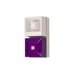 Zestaw sygnalizatorów akustycznych i lamp sygnalizacyjnych 24 V DC Karmazynowy DC IP65 Montaż na podstawie 108dB