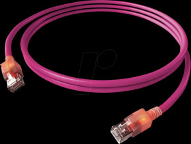 CS1OVADAD0100 Cat.6a LED patch cable, DualBoot, S/FTP, violet, 10 m
