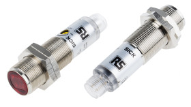 Czujniki fotoelektryczne cylindryczny RS PRO NPN zakres 28 m LED