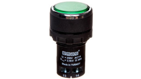 Przycisk Sterowniczy Monoblok, Kryty, Niestabilny, 1No, Zielony T0-Mb100dy