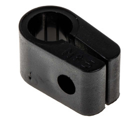 Spinka do kabli 12.7mm 17.5 x 28mm materiał: PE Czarny Spinka do kabli +85°C