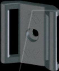 583-001-08 Velcro strap holder, universal, 10 pieces