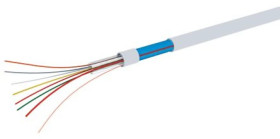 Wielożyłowy kabel do zabezpieczeń Ekranowany, dł. 100m, 200 V, 10-żyłowy, Ø 5mm, izolacja: Polichlorek winylu PVC, RS