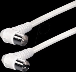 FK 2 ZDWL Connection cable, IEC, 90° connector, 90° coupling, 2.5 m