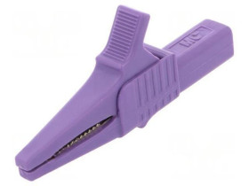 Zacisk krokodylkowy 32A 1kVDC fioletowy Zakr.chwyt: max.20mm 66.9755-26