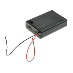 KOSZYK POJEMNIK BATERII 3x AA PŁASKI Z WYŁĄCZNIKIEM ZAMYKANY 3xR6