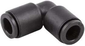 Złącze kątowe, Wciskane 4 mm, Wciskane 4 mm, 20 barów