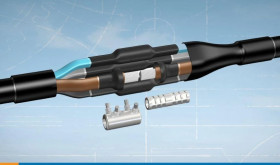 Mufa przelotowa 1kV dla kabla 4-żyłowego ze złączkami śrubowymi LJSB-4X16-35-PL03 - TE Raychem