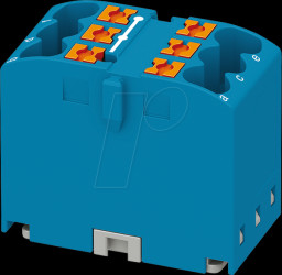 3273266 Distribution block PTFIX, 6 x 2.5, blue