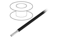 3051 Bk001 Przewód Na Rolce O Długości 305M Linka Cu, 300V Pvcczarny 22 Awg