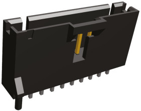 Listwa stykowa PCB 10-pinowe AMPMODU MTE raster: 2.54 mm Prosty 1-rzędowe TE Connectivity Otwór przelotowy40 V W osłonie