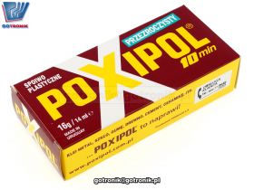 POXIPOL klej przeźroczysty spoiwo plastyczne 16g/14ml
