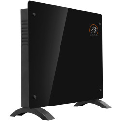 Baridi DH135 Electric Glass Panel Heater 1000W Wi-Fi Enabled Black