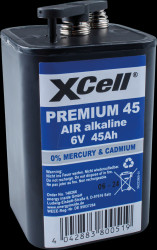 X4R25 Zinc air battery, 6 V, 45 Ah