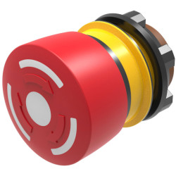 EAO 84-5330.0020 Series 84 Emergency-Stop Pushbutton 1NC/1NO Green