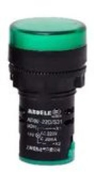 Lampka sygnalizacyjna 22mm zielona LED 24V AC/DC AD16-22D/S