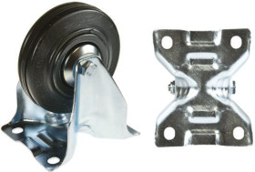 Koło samonastawne średnica kabla 200mm Płyta Tente 205kg wysokość całkowita 240mm