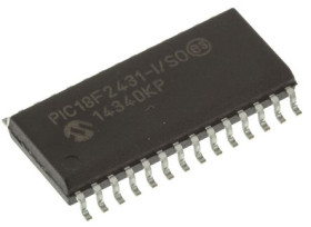 Mikrokontroler Microchip PIC18F SOIC 28-pinowy Montaż powierzchniowy PIC 16,384 kB, 256 B 8bit CAN: 40MHz RAM:768 B