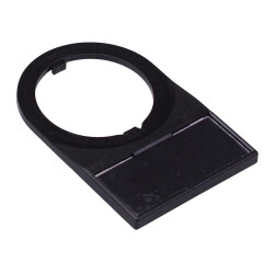 HWAM-OB Blank Black 22mm Switch Nameplate IDEC