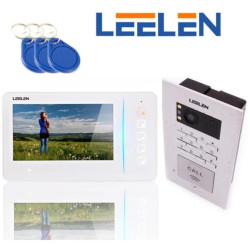 Zestaw wideodomofonowy z monitorem 7cali JB305_N60w / No18pc z szyfratorem i czytnikiem