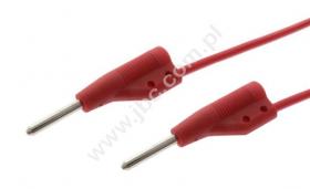 MVL 2/100 RT Przewód PVC 0,5mm2, 1m, 2x(wt.+gn.) 2mm, czerwony, Hirschmann, 973596101, MVL2100RT