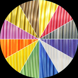 Wkład PLA SILK 12x5m - Devil Design SILK 1.75mm 12 kolorów po 5m = 60m