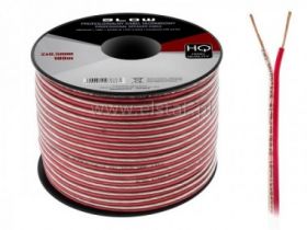Kabel głośnikowy 2x 0,5mm; miedź beztlenowa; OFC