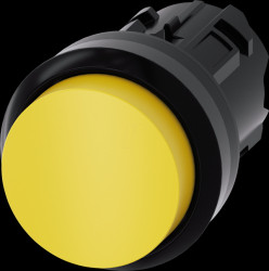 3SU1000-0BB30-0AA0 SIRIUS ACT push button, Ø 22 mm, yellow