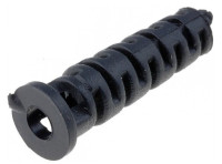 KM-ODG/5 Odgiętka mała do obudowy - średnica otworu 3mm - czarna - komplet 5 sztuk