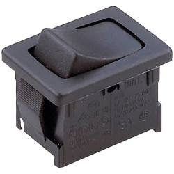 Marquardt 1808.1103 6A IP40 Rocker Switch SPDT On-Off-On Faston &quot;I/0/II&quot;