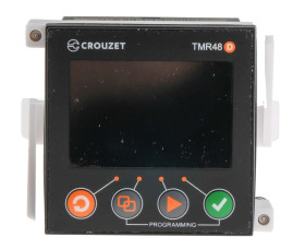 Timer Relay Montaż na panelu 24 → 240V ac/dc DPDT 2-stykowy Crouzet SPDT 0.001 → 9.999 s, 0.01 →