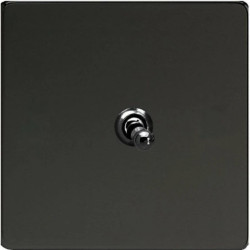 Varilight Metal Włącznik uchylny pojedyn kolor czarny mat + czarne irydium